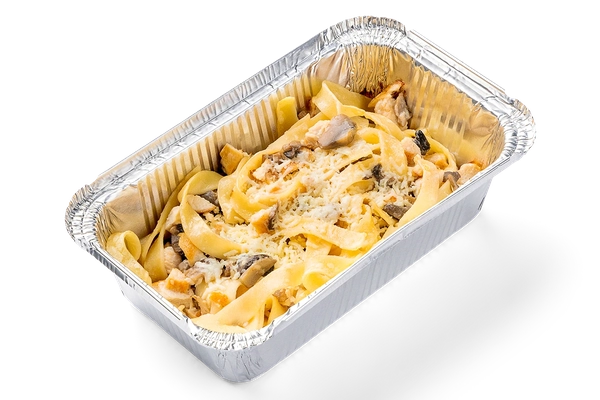 Паста с курицей грибами