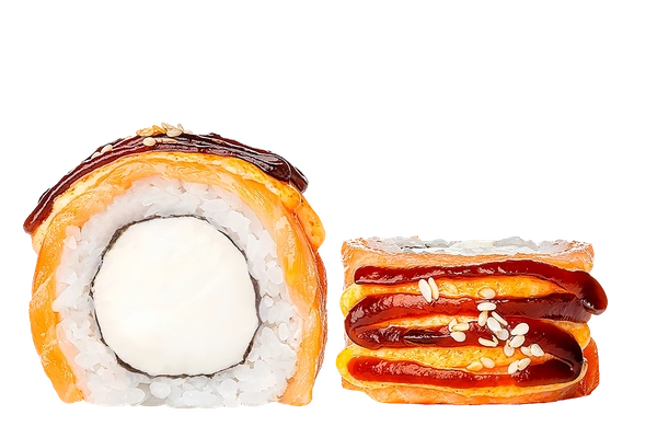 Заказать "Запеченная филадельфия" с доставкой в Зубово от ресторана Farfor Запеченная филадельфия