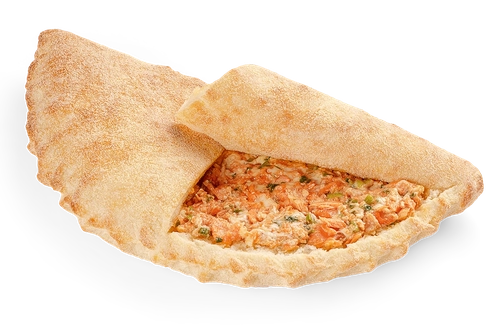 Кальцоне с лососем терияки