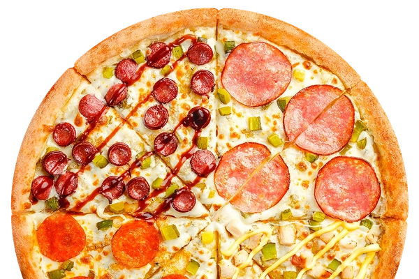 Заказать "Четыре мяса 25см" с доставкой в Перми от ресторана Farfor Четыре мяса